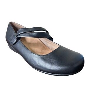 ABEO Shoes Womens 9M Tiana Black Leather Mary Jane Flats B.I.O.system Comfort